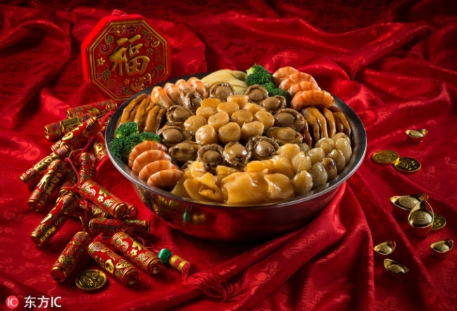 El banquete de Noche Vieja del Año Nuevo Lunar Chino