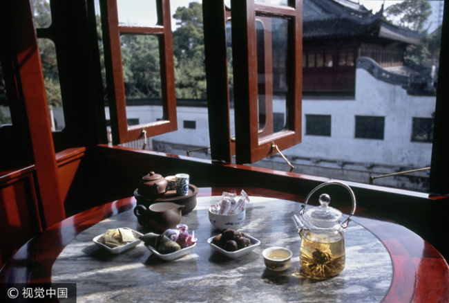 Casa de té china