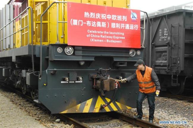 Ouverture d'un nouveau service de trains de fret entre la Chine et Budapest
