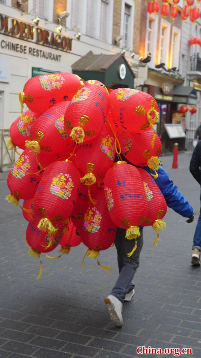 Le quartier chinois de Londres se prépare pour le nouvel an chinois