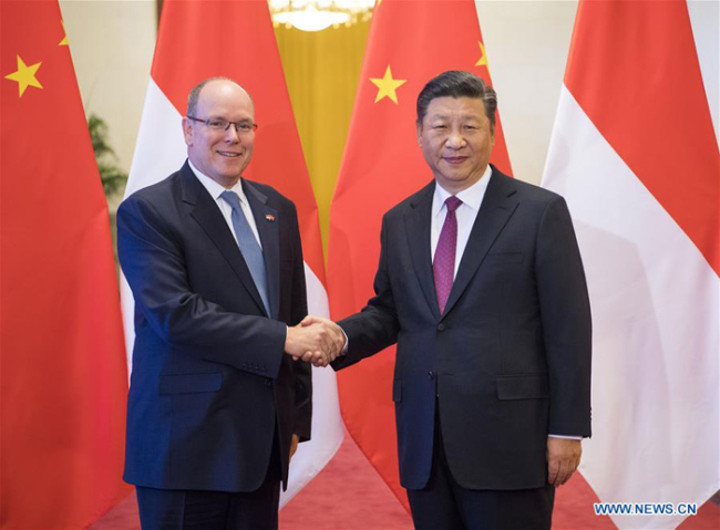 La Chine et Monaco conviennent de promouvoir leurs relations bilatérales