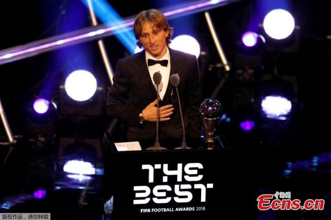 Luka Modric désigné joueur de l'année de la FIFA