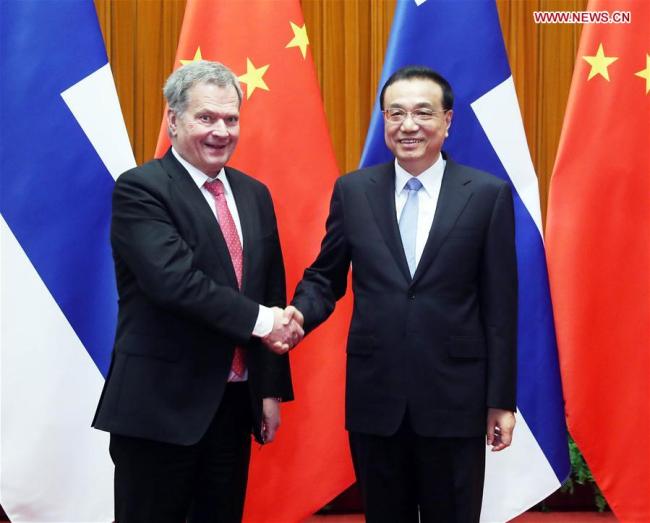 Li Keqiang et Li Zhanshu rencontre respectivement le président finlandaisLa Chine peut offrir de grandes opportunités commerciales pour la Finlande (Premier ministre chinois)