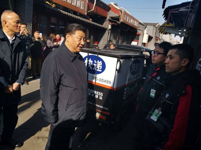 Xi Jinping visite les habitants de Beijing à la veille de la Fête du printemps