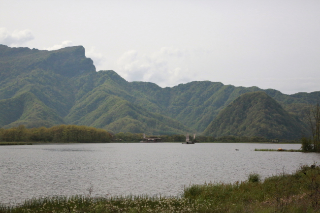 Le Lac Dajiu, une terre humide entre les nuages