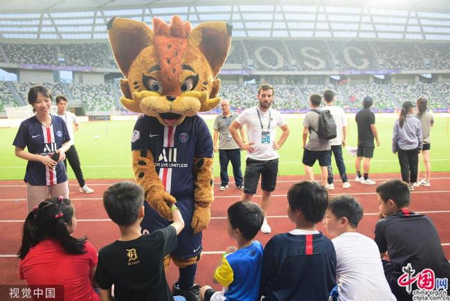 Le PSG en plein entrainement à Suzhou pour l’International Super Cup 2019
