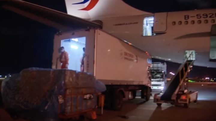 Aviões de vários países chegam à China para transportar materiais médicos