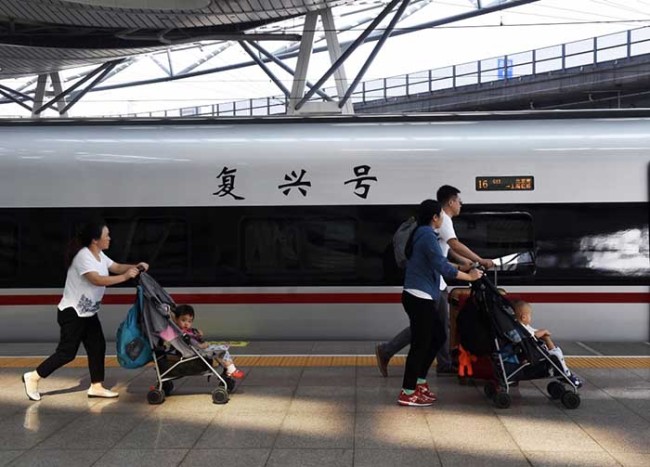 Высокоскоростной поезд «Фусин» демонстрирует миру мощь Китая