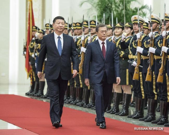 Си Цзиньпин провел переговоры с президентом РК Мун Чжэ Ином
