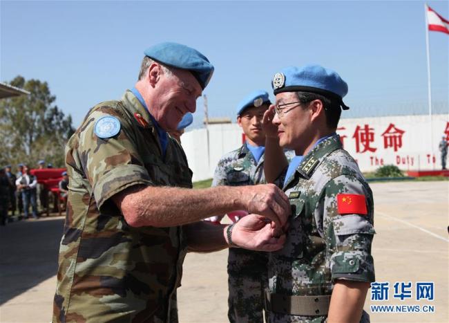 Китайские миротворцы в Ливане награждены почетной медалью мира ООН
