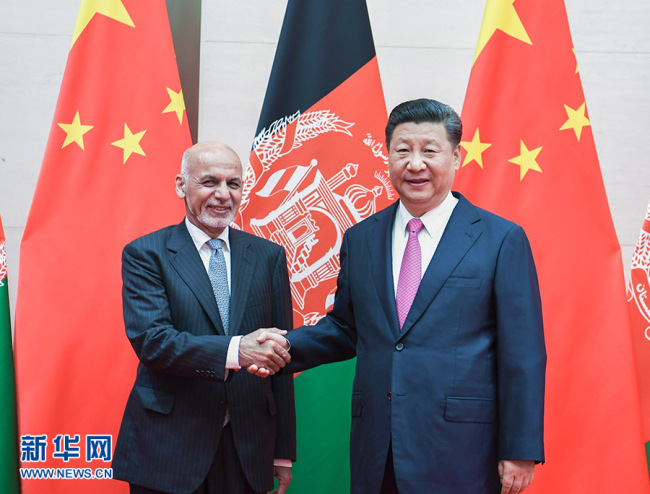 Си Цзиньпин встретился с президентом Афганистана Ашрафом Гани