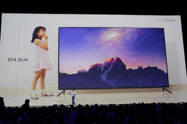 Xiaomi представила 75-дюймовый телевизор Mi TV 4 и Mi VR