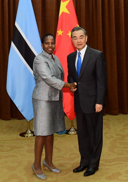 Ван И провел переговоры с министром иностранных дел и международного сотрудничества Ботсваны Ю.Доу