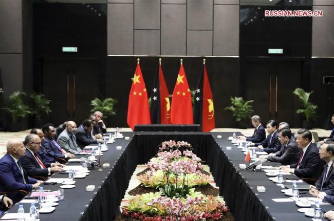 Си Цзиньпин провел переговоры с премьер-министром Папуа-Новой Гвинеи Питером О'Нилом