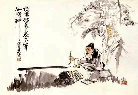 Поэт древнего Китая Ду Фу,который несколько раз бывал в горах Хуашань