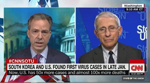 12 апреля директор Национального института аллергии и инфекционных заболеваний США (NIAID) Энтони Фаучи дал интервью телеканалу CNN.