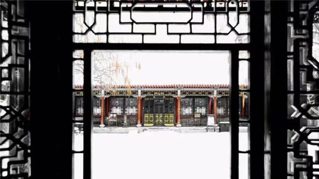 На фото: Музей «Маршальская резиденция семьи Чжан» после снегопада