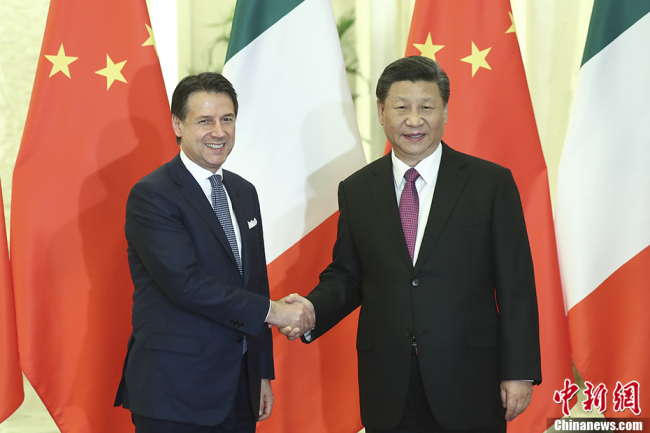 چینی صدر کی اٹلی کے وزیر اعظم کے ساتھ ملاقات کی
