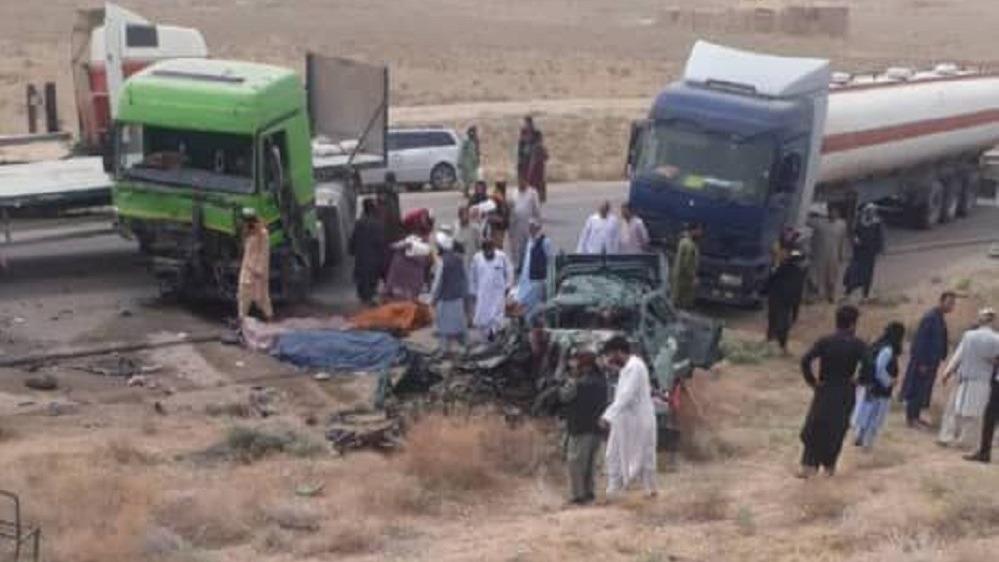 کشته شدن ۱۱ نفر در سانحه رانندگی در افغانستانا