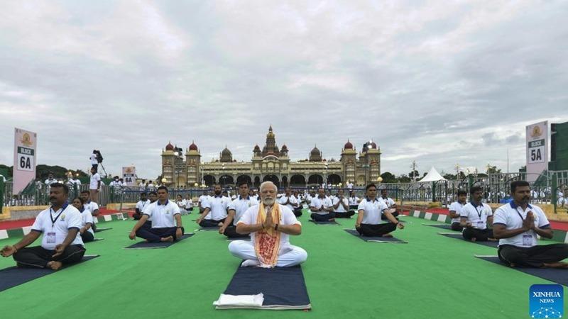 جشن روز جهانی یوگا در هند