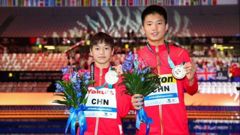 کسب صدمین مدال طلا در مسابقات جهانی شنا و شیرجه توسط شیرجه روهای نوجوان چینا