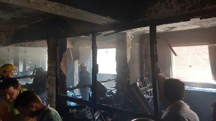 ۴۱ کشته در آتش سوزی در یک کلیسا در مصرا