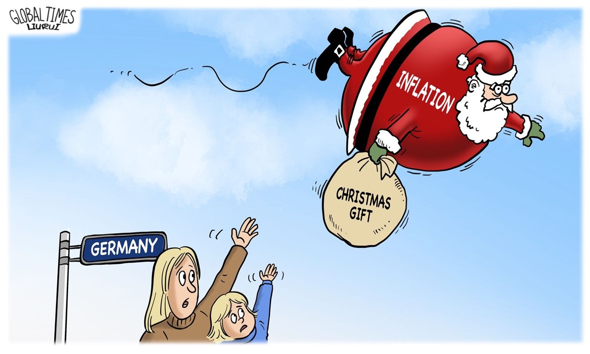 کاریکاتور| تورم بالا در آلمان هدیه کریسمس را بُرد