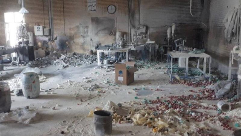 انفجار در کارخانه رنگ‌سازی ‌آذرشهرا