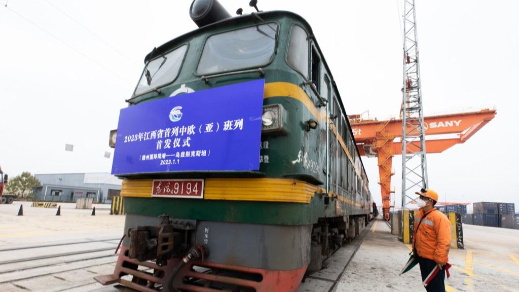 Ganzhou w Jiangxi uruchamia pierwszy pociąg China Railway Express w 2023 roku