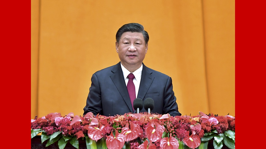إقامة اللجنة المركزية للحزب الشيوعي الصيني ومجلس الدولة  حفل الاستقبال بعيد الربيع  وإلقاء شي جين بينغ  كلمة فيه