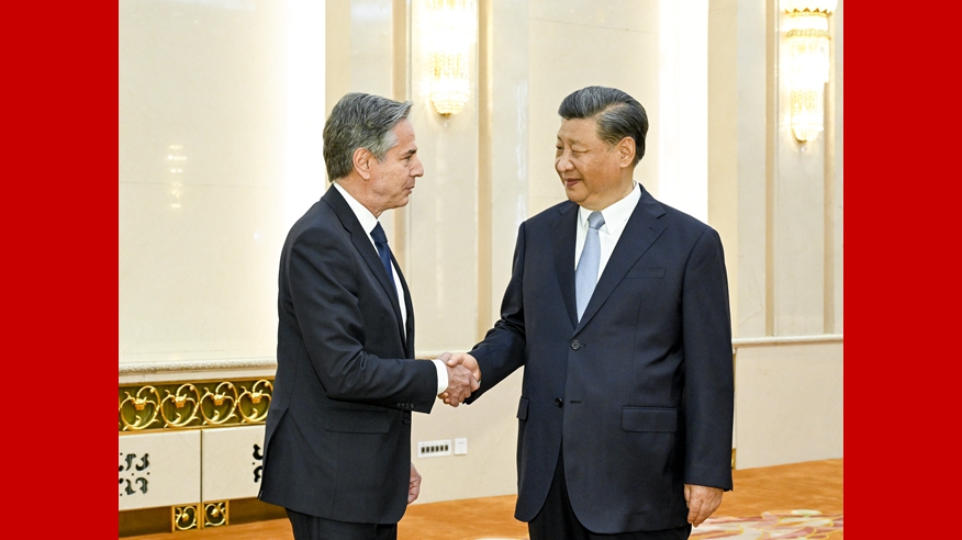 دیدار شی جین پینگ با بلینکن وزیر خارجه آمریکاا