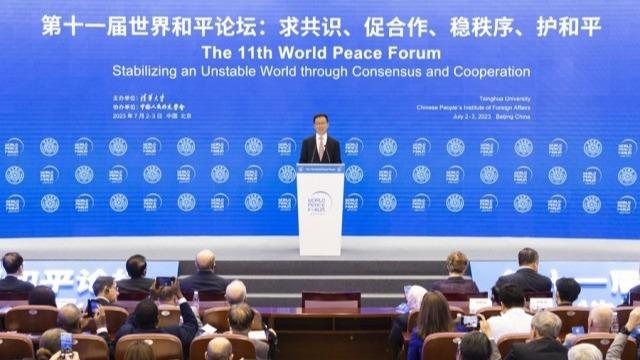 سخنرانی معاون رئیس جمهور چین در مجمع جهانی صلحا