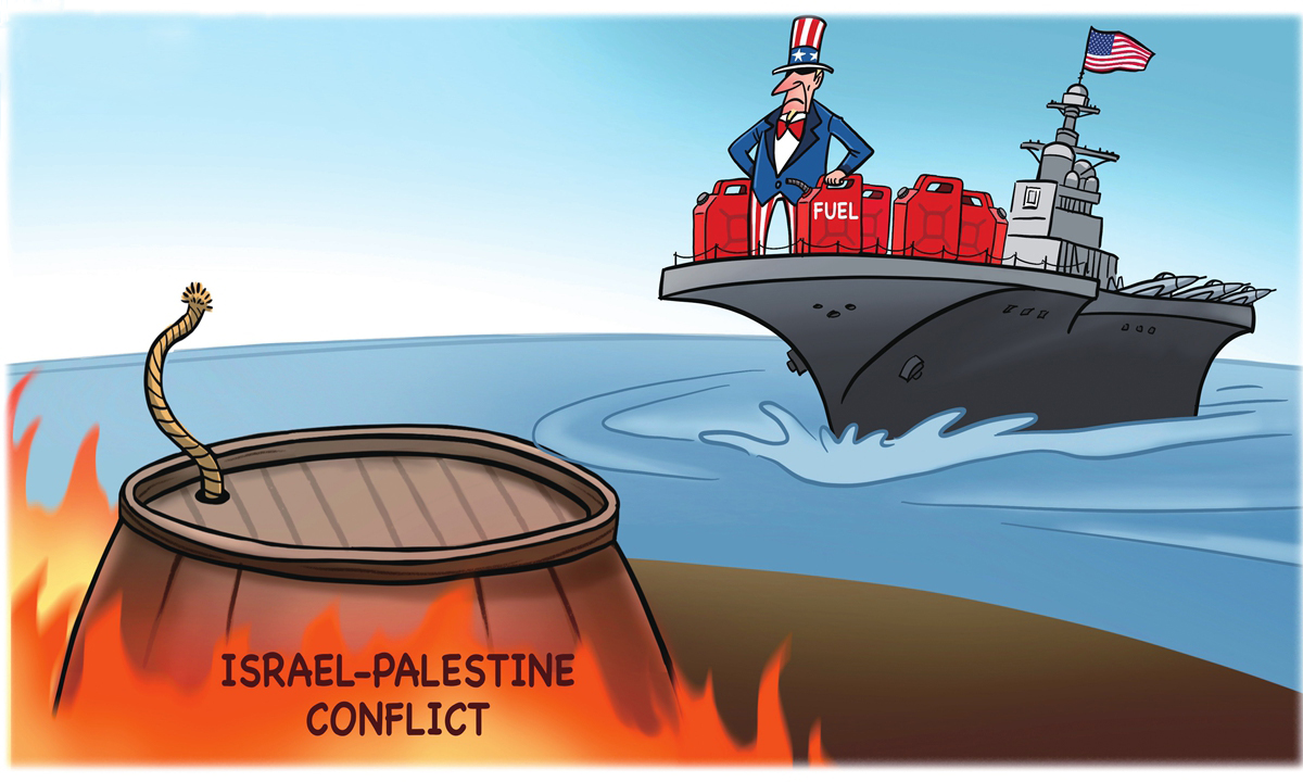 آمریکا آتش درگیری اسرائیل-فلسطین را شعله‌ور می‌کند