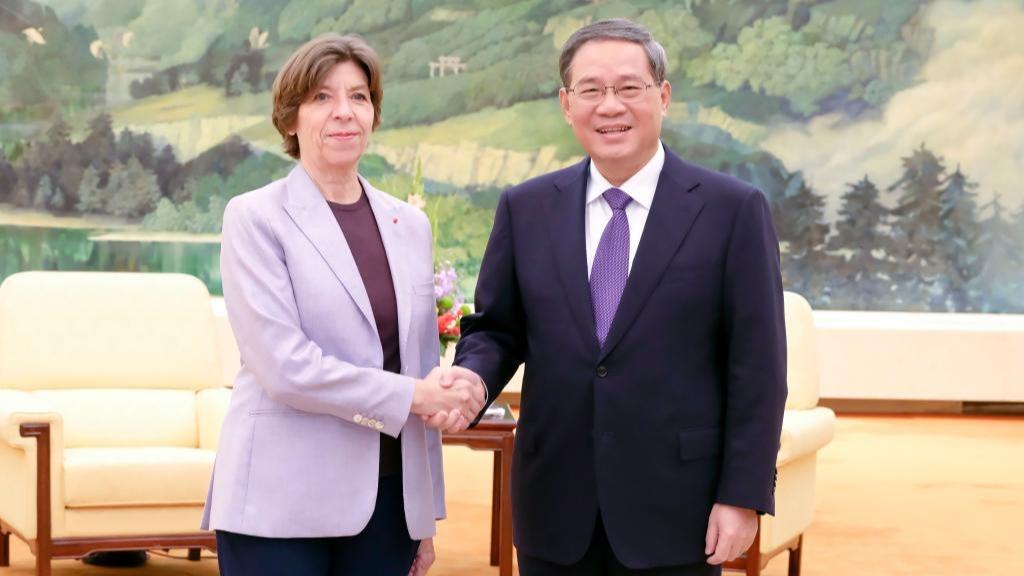 دیدار نخست وزیر چین با وزیر خارجه فرانسه در پکنا