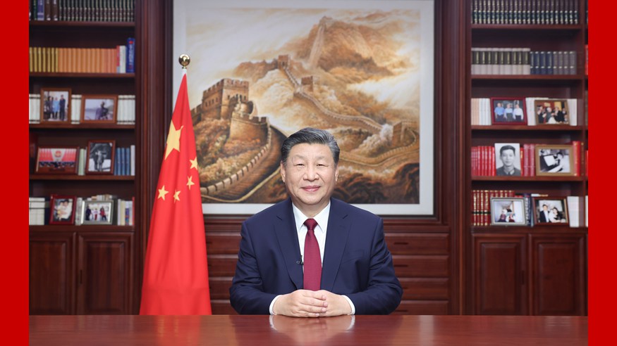پیام رئیس جمهوری خلق چین به مناسبت فرا رسیدن سال نوی میلادیا