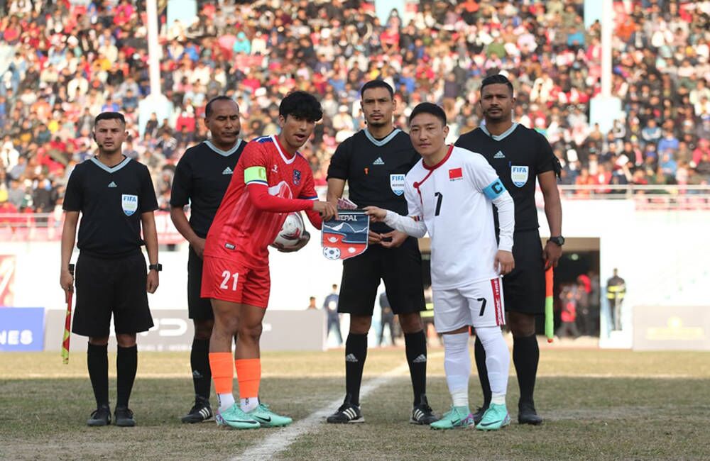 चीनसँगको मैत्रीपूर्ण फुटबल खेलमा नेपाल विजयी