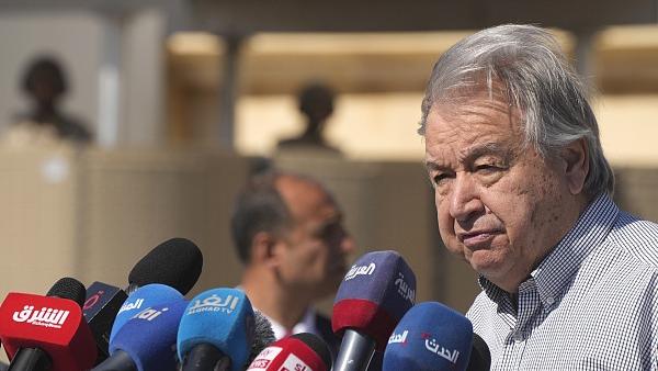 دبیرکل سازمان ملل از مرز مصر با غزه بازدید می‌کندا