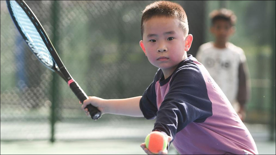 บันทึกการฝึกสอน “นักเทนนิสน้อย” ของโรงเรียนเทนนิส
