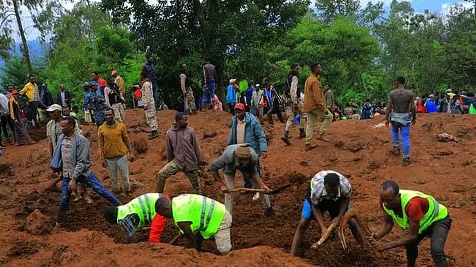 شمار قربانیان رانش زمین در اتیوپی به ۲۲۹ نفر افزایش یافتا