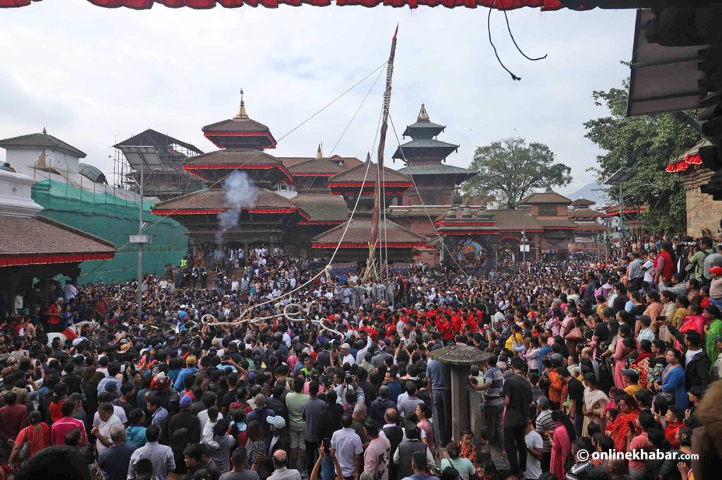 काठमाडौं उपत्यकामा इन्द्रजाताको रौनक