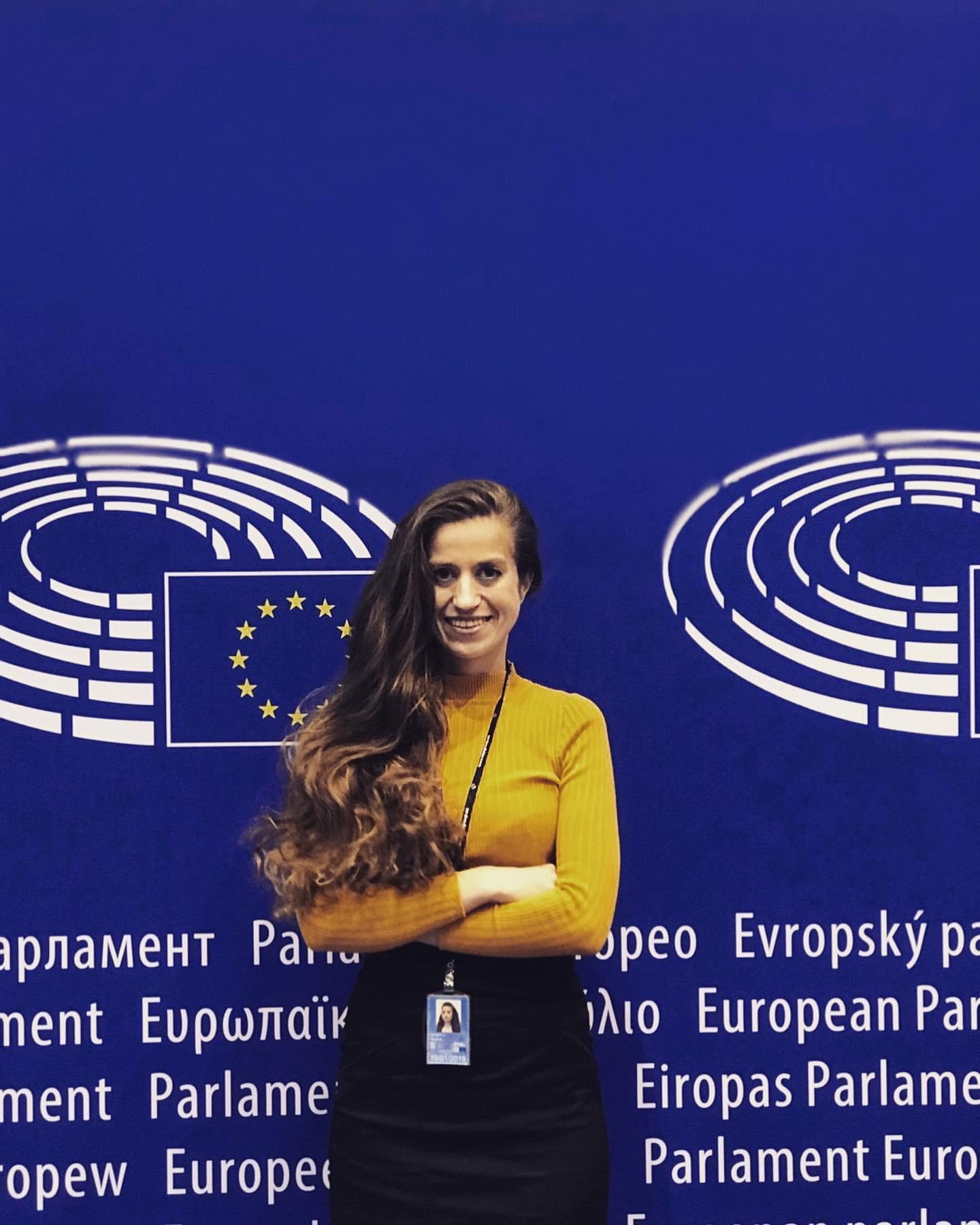 Marsida Bandilli  ne Parlamentin Europian(Foto  Personale)