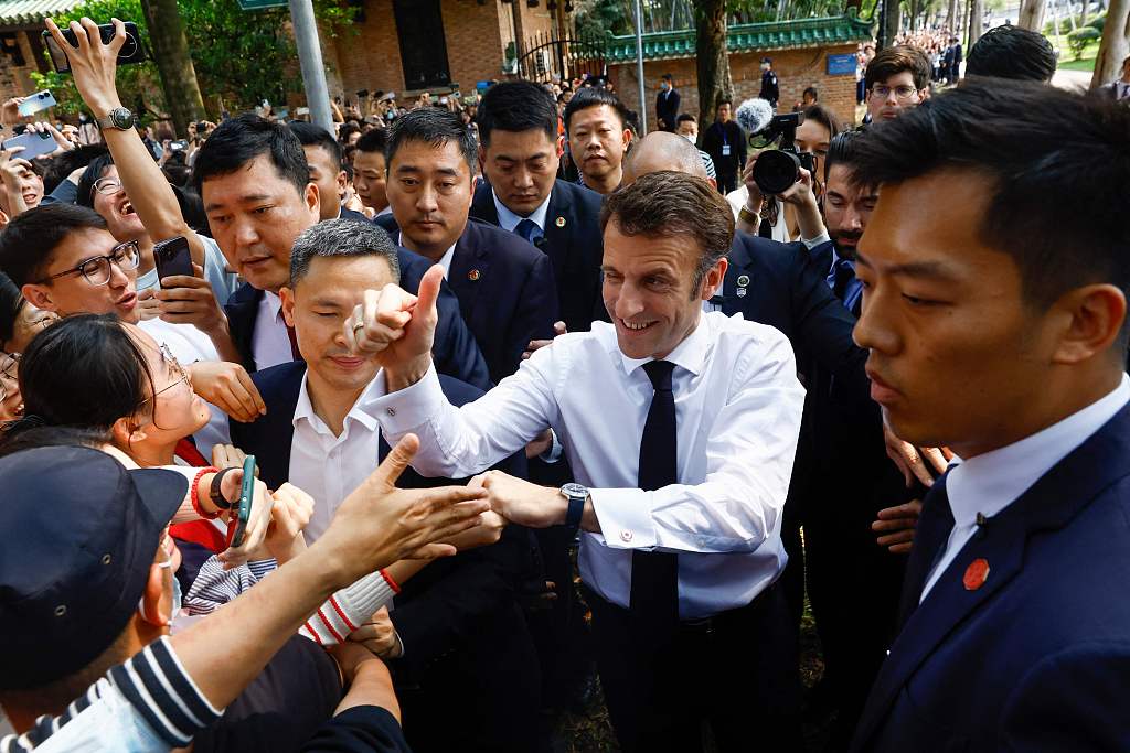 Presidenti Macron në Kinë (Foto VCG)