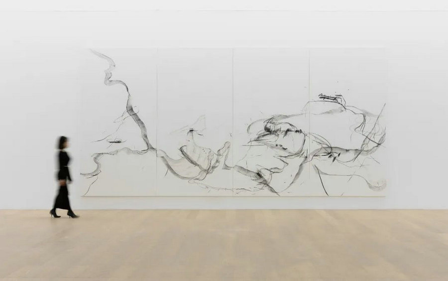 Η έκθεση της Γουάνγκ Σιγιάο «Λιανγκσιάο Γιν» δείχνει την επιδίωξη της ευκολίας, της χάρης, χωρίς όρια, στην τέχνη. [Φωτογραφία από την China Daily]