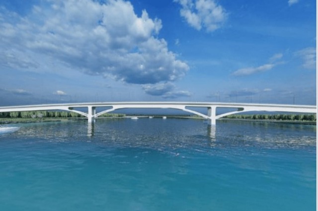 Ura mbi lumin Bune (Foto nga Rtsh)