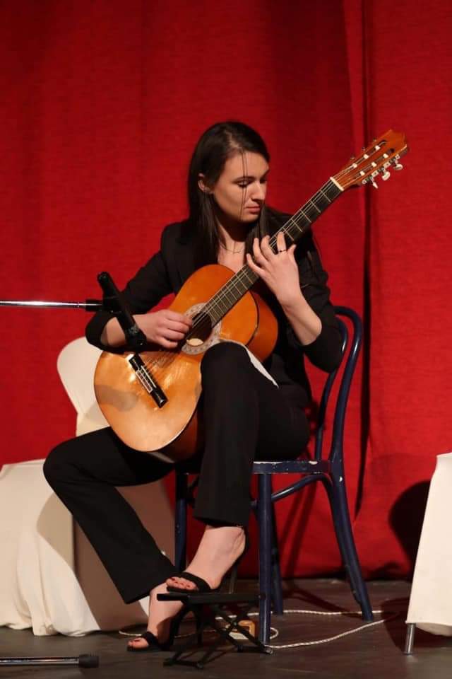 Silvana Gjegjaj në koncert (Foto personale)