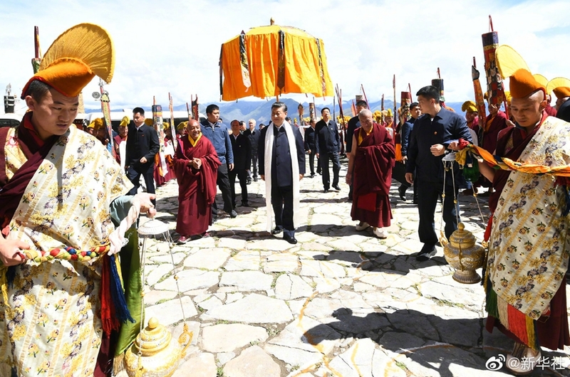 Xi Jinping ya yi rangadi a Lhasa na Tibet_fororder_0723-Xi-Lasa-Faeza