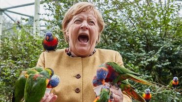 Firaministan Jamus Angela Merkel ta fidda tsuntsaye a wani gidan tsuntsaye