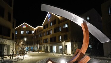 Kauyen wasannin Olympics na lokacin hunturu na Zhangjiakou da dare